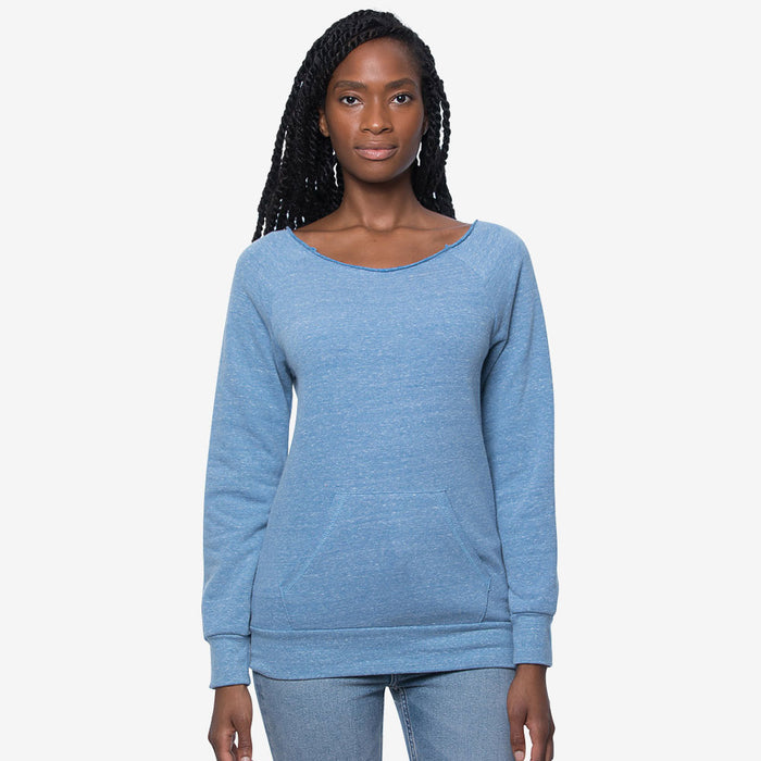 ECO TriBlend Fleece Raglan w/Pouch Pocket