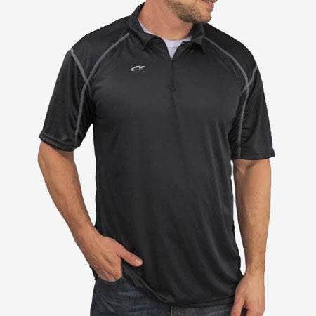 Microtech® Loose Fit 1/4 Zip Polo