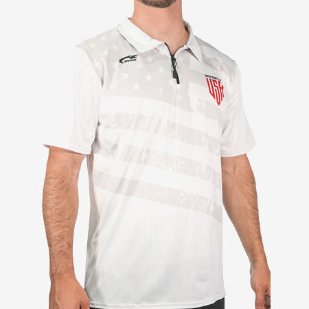 USA Mesh 1/4 Zip Polo