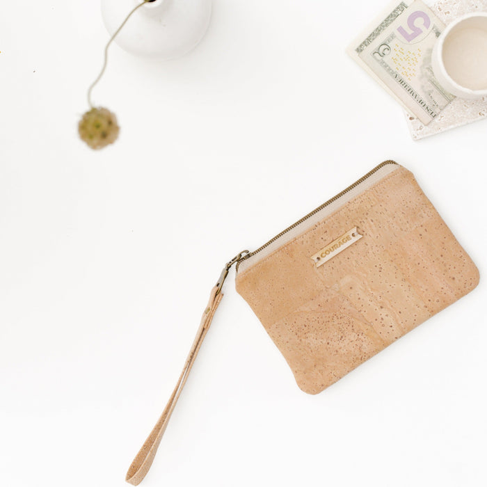 GIVER card wristlet | NATURAL Made in USA