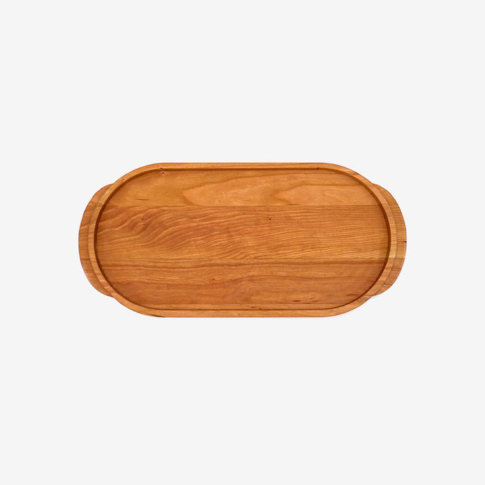 Cherry Oval Wooden Serving Tray