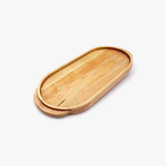 Maple Oval Wooden Serving Tray