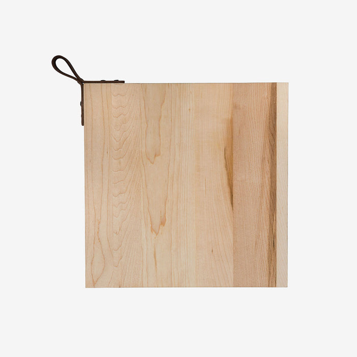 Maple Square Board w/Leather Handle