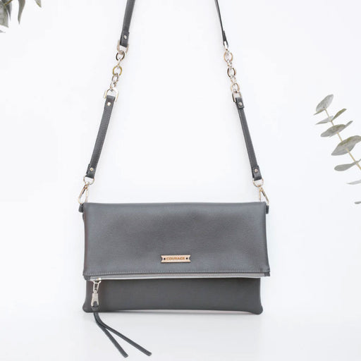 DREAMER foldover bag | CHARCOAL Made in USA