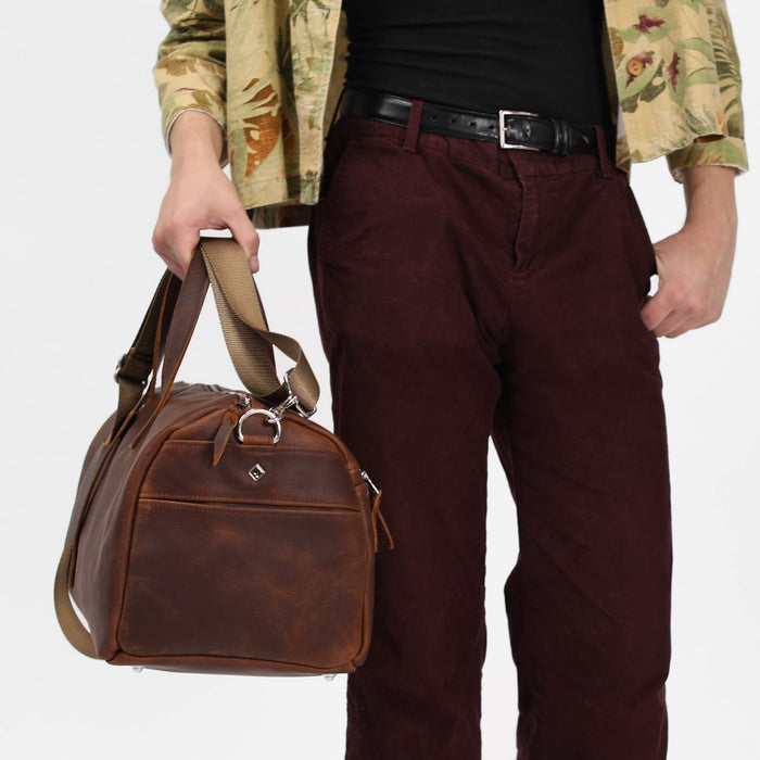 Luxury Leather Duffel Bag — UPCRAFTED