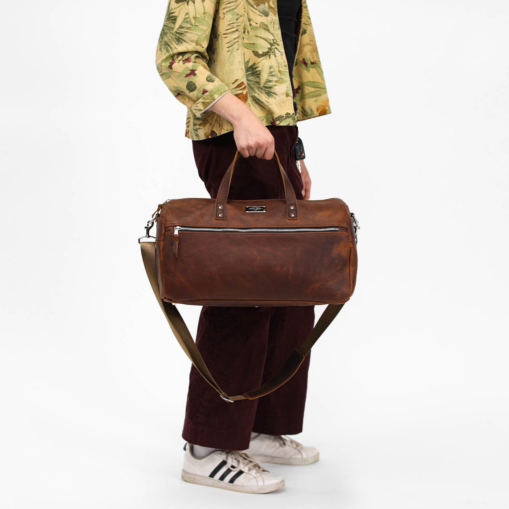 Luxury Leather Duffel Bag — UPCRAFTED