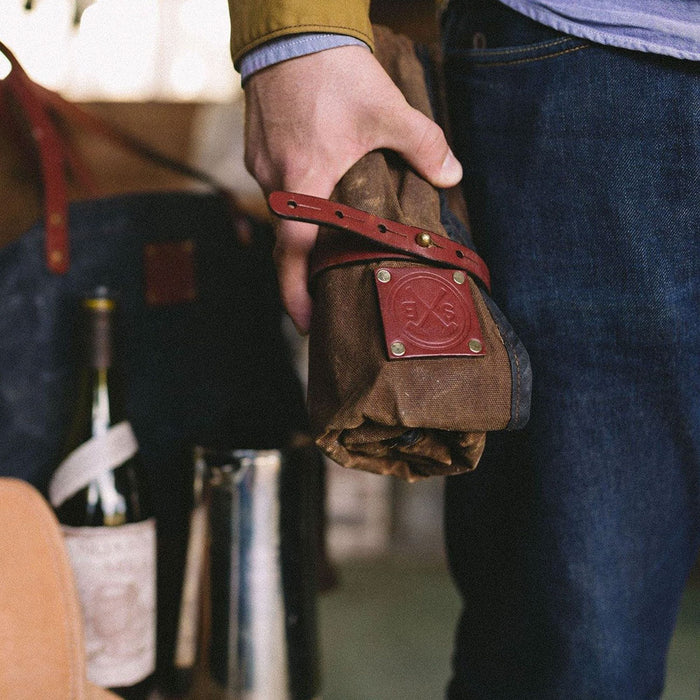 the Orville Waxed Canvas and Leather Tool Roll - Southern Crafted