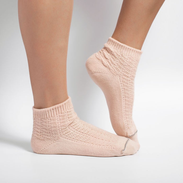 Plush Footie Socks (Blush)
